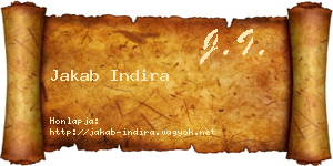 Jakab Indira névjegykártya